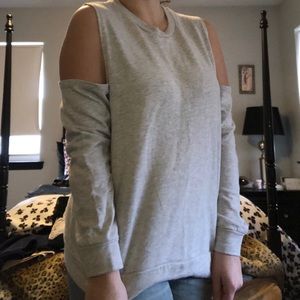 Missguided cold shoulder sweatshirt